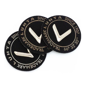 Пустые подлинные тисненые на заказ ярлыки для теплопередачи пресс искусственная самоклеящаяся кожа патчи железо на - Product Image 1