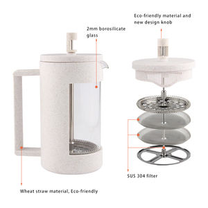 34 oz 1 Litro Francês Imprensa Cafeteira Tea Maker, frio Brew resistente ao calor espessado borosilicato café pote - Product Image 5