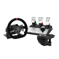 Volant de course PXN V10 900 avec retour de force, pédales magnétiques, levier de vitesses 6+1, double palette, pour PS4/Xbox Series/PC