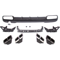 Diffuseur arrière en plastique ABS style E300 E63 pour Mercedes Classe E W212 2014-2016
