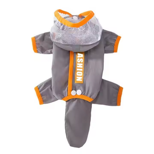 Chiot imperméable à quatre pattes imperméable tout-enveloppant <span class=keywords><strong>Poncho</strong></span> petit et moyen chien réfléchissant vêtements pour animaux de compagnie résistant à la pluie - Product Image 5