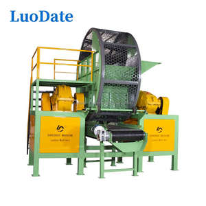 Widely used tyre grinder / waste tyre continue recycling pyrolysis plant machinery / tyre recycling machine line setup