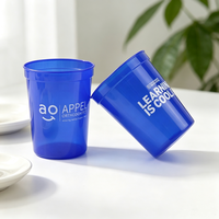 16 oz. Gobelet de stade bleu translucide