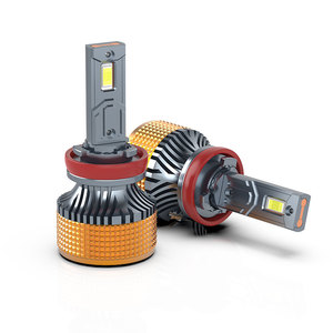 Kit de Faros LED <span class=keywords><strong>H11</strong></span> <span class=keywords><strong>Ultra</strong></span> Brillantes con Diseño de Ventilador de Enfriamiento Eficiente para Actualización de Faros H7 <span class=keywords><strong>H11</strong></span> H4 9005 9006 80W 8000 Lúmenes - Product Image 1