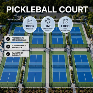 Suelo Portátil para Cancha de Pickleball, Superficie Deportiva de PVC Acrílico Enrollable con Revestimiento Antideslizante para Canchas Interiores y Exteriores - Product Image 1