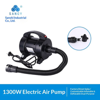 Pompe à air électrique portable 1300W pour les grands articles gonflables et les locations événementielles, gonflage et dégonflage rapides