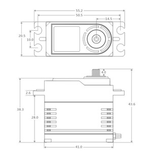 Powerhd R20S 20Kg <b>Rc</b> Servo 8.4V Coreless Motor For Remote <b>Control</b> Vehicles - Product Image 3