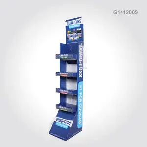 Retail Advertising Cardboard Healthcare Display Rack For Pharmacy