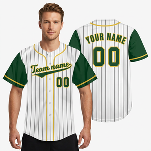 Maillot de baseball américain personnalisé respirant avec option de logo frontal, imprimé par sublimation, grande taille, séchage rapide, polyester/coton, coupe classique - Product Image 1
