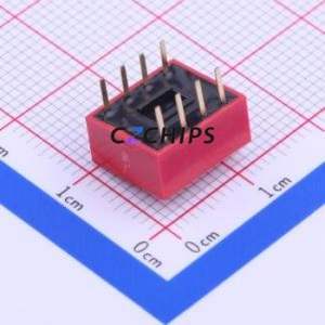 DS-04RP DIP Switch Through hole Component (THT) Switch Flat Toggle, Raised Type Single Pole Single Throw 4 PC Pin - Product Image 2