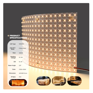 Panneau LED SMD2835 - 576 LED/panneau, IRC élevé >90, double CCT 2700K+6500K, DC24V 40W/pièce, CE RoHS pour usage domestique, bureau et commercial - Product Image 3