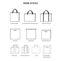 Sac de courses en plastique transparent mat avec poignée souple en LDPE, logo personnalisé imprimé, pour boulangerie et épicerie