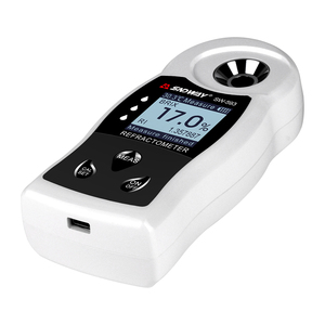 Digital <strong>refractometer</strong> sugar brix wine beer alcohol drink fruit sugar concentration meter rechargeable saccharimeter