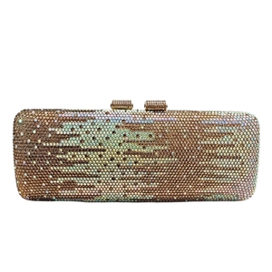 Women Shiny Gradient Rhinestone Evening <b>Bag</b> Fashion Purse Stylish Crystal Rectangle <b>Clutch</b> Purse <b>for</b> <b>Wedding</b> Holiday Celebration - Product Image 6