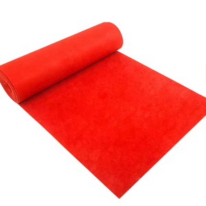 Alfombras rojas de 2mm, rollo de Fieltro de Poliéster blanco y rojo, alfombra de tela no tejida con agujas para eventos, corredores, fiesta de boda - Product Image 3