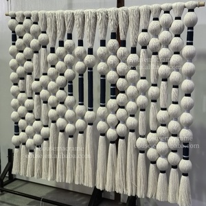 Décoration <span class=keywords><strong>murale</strong></span> en macramé <span class=keywords><strong>bohème</strong></span> écologique, grande décoration <span class=keywords><strong>murale</strong></span> pour salle à manger - Product Image 2