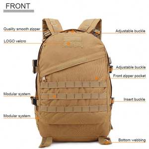 Mochila Táctica Deportiva para Hombre, Estilo Militar, con Sistema Molle, Forro de Poliéster, Anti-Robo, para Senderismo, Excursionismo y Actividades al Aire Libre - Product Image 2