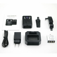 Caméra corporelle sans fil HD 1080P avec écran IPS de 2 pouces, étanche, capteur G, GPS pour le transport