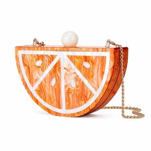 Stylish Acrylic Watermelon Orange Shaped <b>clutch</b> bag Women's Fashion Acrylic <b>Clutch</b> Bag for <b>Weddings</b> fashionable <b>wedding</b> bag - Product Image 3