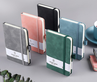 Vente en gros de carnets de poche A6 en PU avec sangle élastique, livre Meomo, logo personnalisé, cadeau promotionnel