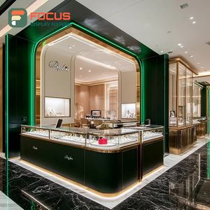 Sistema de Exhibición Minimalista para Joyería, Panel de Vidrio Templado, Vitrina para Espacio de Boutique - Product Image 1