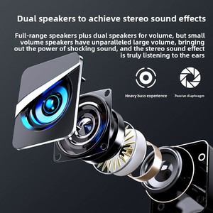 Loa máy tính mini có dây, đèn LED RGB, công suất từ 3W đến 10W, dùng cho máy tính để bàn, laptop, nhà và văn phòng, phát nhạc - Product Image 3