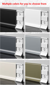 Nouveau design Plinthe en alliage d'aluminium Type de pince Ligne de pied Plinthe en métal Plinthe murale minimaliste pour projet de construction - Product Image 3
