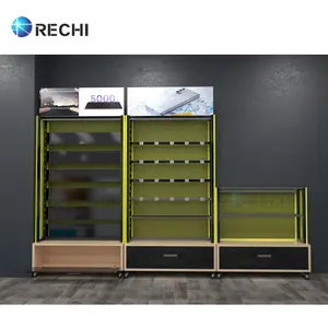RECHI手机展示架手机墙壁展示架金属手机配件货架用于电子商店设计