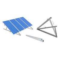 Système de montage de panneaux solaires à toit plat Amoysolar avec support en Z, système de trépied fixe PV avec garantie de 12 ans