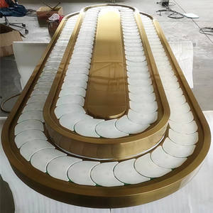 Fabrika doğrudan kaliteli ekonomik paslanmaz çelik suşi konveyör bant ile restoranlar için - Product Image 2