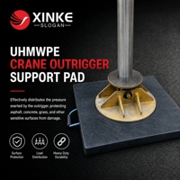 Plaques de stabilisation flottantes sur mesure en UHMWPE pour grue mobile, fabriquées sur commande