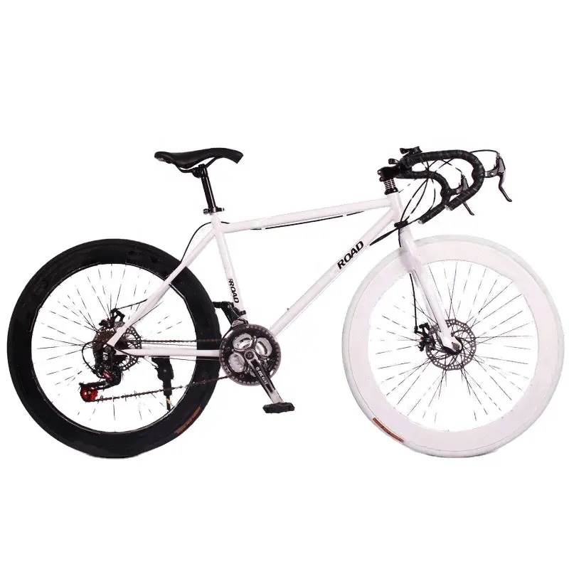 26 inç 24 hız katı lastik değişken hız yol yarış bisikleti çelik malzeme yetişkinler için sabit dişli bisiklet