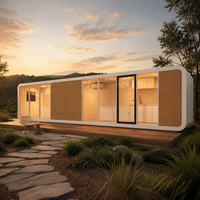 Villa mobile de luxe de 40 pieds, style Apple Cabin, moderne, 1 chambre, maison de vacances