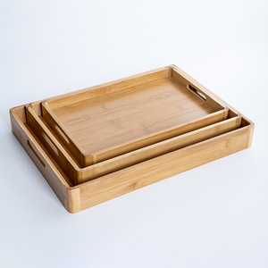 Youju Bamboo Tea <b>Tray</b> <b>Small</b> Handle Home Hotel Restaurant Serving <b>Tray</b> For Tea Set Fruit Baking - Product Image 4