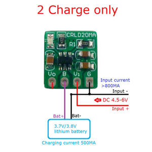 Mini 2 in 1 3.7V 3.8V Li-Ion Li-Polymer Battery Charger &amp; 4.2V to 3.<strong>3V</strong> <strong>3V</strong> LDO Buck DC DC Converter Module UPS Diy - Product Image 4