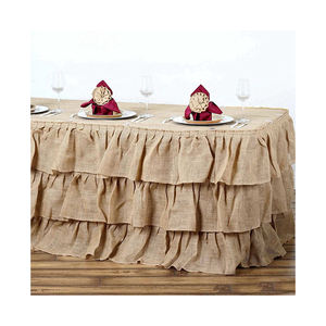 Jupes de table classiques élégantes pour les mariages et les banquets Designs élégants pour les décorations - Product Image 1