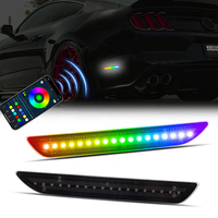 Nouvelles feux de position latéraux LED dynamiques fumés avant/arrière avec commande par application