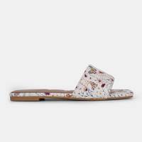 Sandales plates pour femmes et jeunes filles, chaussures plates pour dames, sandales en cuir, claquettes personnalisées pour femmes