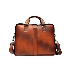 B S International Polish Leather Laptop Messenger <b>Bag</b> 100% Real Cow Leather Luxury Crossbody Waterproof Eco-Friendly Custom Logo - Product Image 6