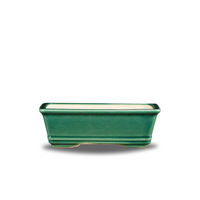 Pot à Bonsaï Rectangulaire en Porcelaine Glaçurée Classique, Pot de Fleurs Haute Température, Jardinières, Design Craquelé, Drainage au Sol
