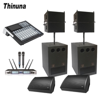 Sistem Speaker Line Array Aktif AWM-L2.10-DPA+ Neodymium Full Range PA Package untuk Konser Indoor dan Acara Langsung