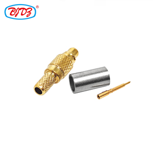 Fabriklieferung Vergoldeter MMcx <span class=keywords><strong>Stecker</strong></span> Gerade RG405 086 Koaxialkabel Kupfer RF Koaxialstecker Konverter RoHS - Product Image 2