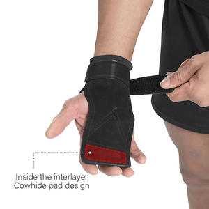 Titness Protège-paume antidérapant en cuir pour l'haltérophilie, les soulevés de terre et les tractions - Product Image 5