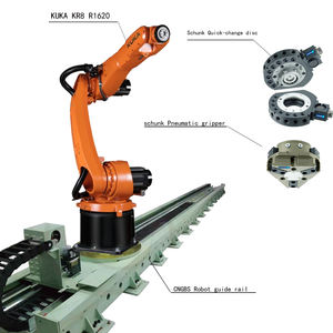 KUKA Robot KR8 R1620 avec pince robot personnalisée pince SCHUNK et rail de guidage personnalisé pour station de travail de manipulation de robot - Product Image 1