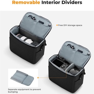 <span class=keywords><strong>Sac</strong></span> à bandoulière pour appareil photo reflex numérique, <span class=keywords><strong>sac</strong></span> de transport pour petit trépied de <span class=keywords><strong>photographe</strong></span> portable personnalisé, fabriqué dans une usine BSCI, fermeture éclair, rembourrage anti-choc - Product Image 3