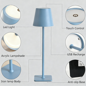 Modern <strong>LED</strong> Desk <strong>Lamp</strong> Touch Control Dimmable Brightness Color Temperature Adjustable Eye Protection <strong>Light</strong> for Study Read Office - Product Image 4