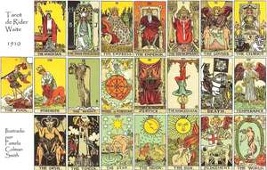 Collar con colgante de tarjeta de Tarot Rider-Waite de acero inoxidable, estampado UV colorido, collar de Arcanos Mayores, amuleto, joyería para mujeres y hombres - Product Image 2