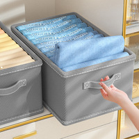 Tiroir de grande capacité Boîte de rangement Organisateur Mini Conteneurs pliables pour Bureau Placard Bacs de rangement Panier
