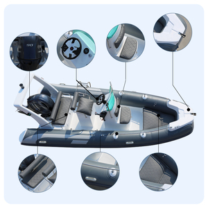 China Luxury Fiberglass Motor Kayak Rowing <b>Yacht</b> & Jet Boat Outdoor Entertainment Featuring New Engine Set - Product Image 2