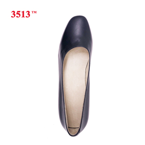 Chaussures habillées pour femmes en cuir noir chaussures à talons pour femmes - Product Image 4